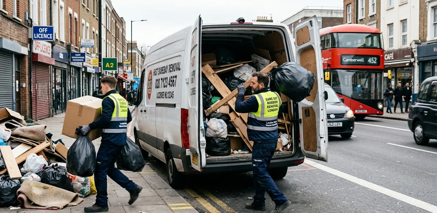 Same-day rubbish removal in Kensington & Chelsea — fast, same-day waste collection by local licensed carriers